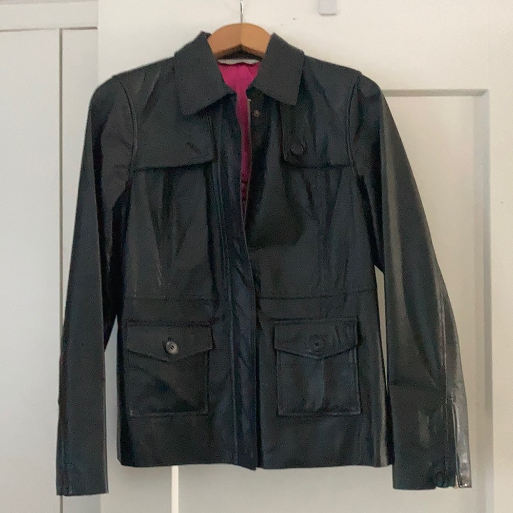 Isaac Mizrahi Live leather jacket